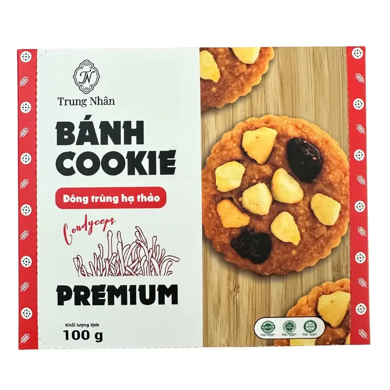 Bánh Cookie Đông Trùng Hạ Thảo Premium 100g - ảnh 2