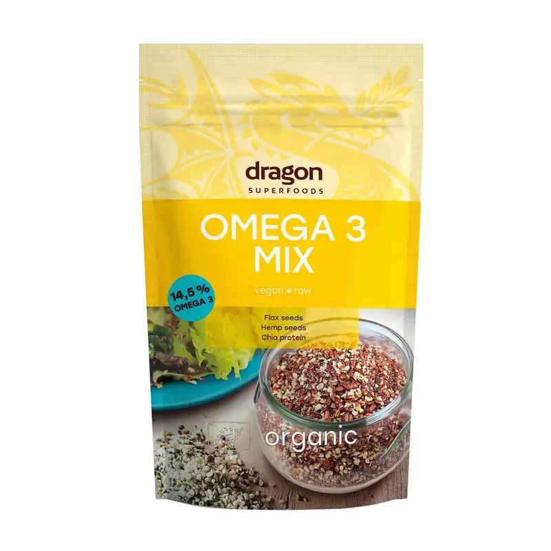 Hỗn Hợp Hạt Omega-3 Hữu Cơ Dragon Superfoods 200g