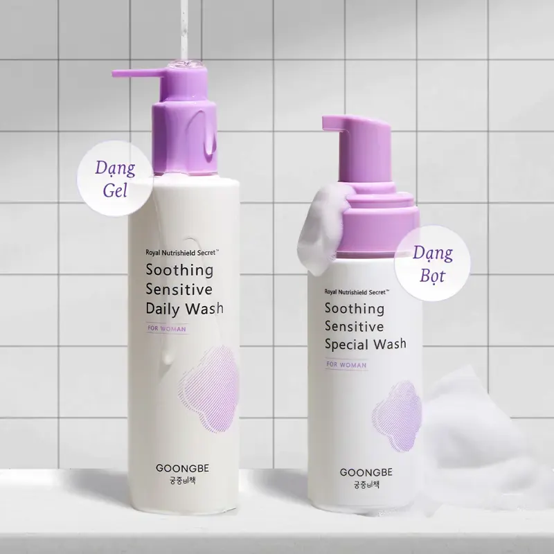 Dung Dịch Vệ Sinh Thuần Chay GOONGBE Soothing Sensitive Special Wash 150ml - ảnh 3