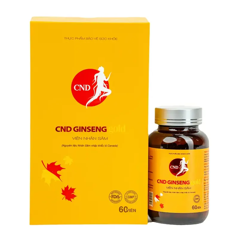 Viên Nhân Sâm CND Ginseng Gold – Tăng Cường Sức Khỏe & Đề Kháng (60 Viên)