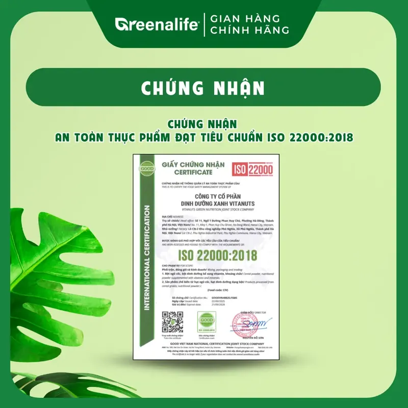 Sữa Hạt Dinh Dưỡng Tảo Xoắn GREENALIFE Milky Nuts - Spirulina (Lon 800g) - ảnh 2