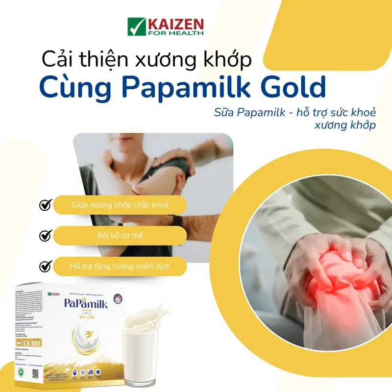 Sữa Non Tổ Yến Papamilk Gold - Hỗ Trợ Xương Khớp (24 Gói x 32g) - ảnh 4