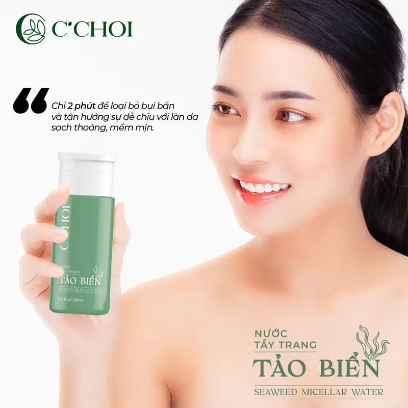 Nước Tẩy Trang Tảo Biển C'Choi Seaweed Micellar Water - ảnh 2
