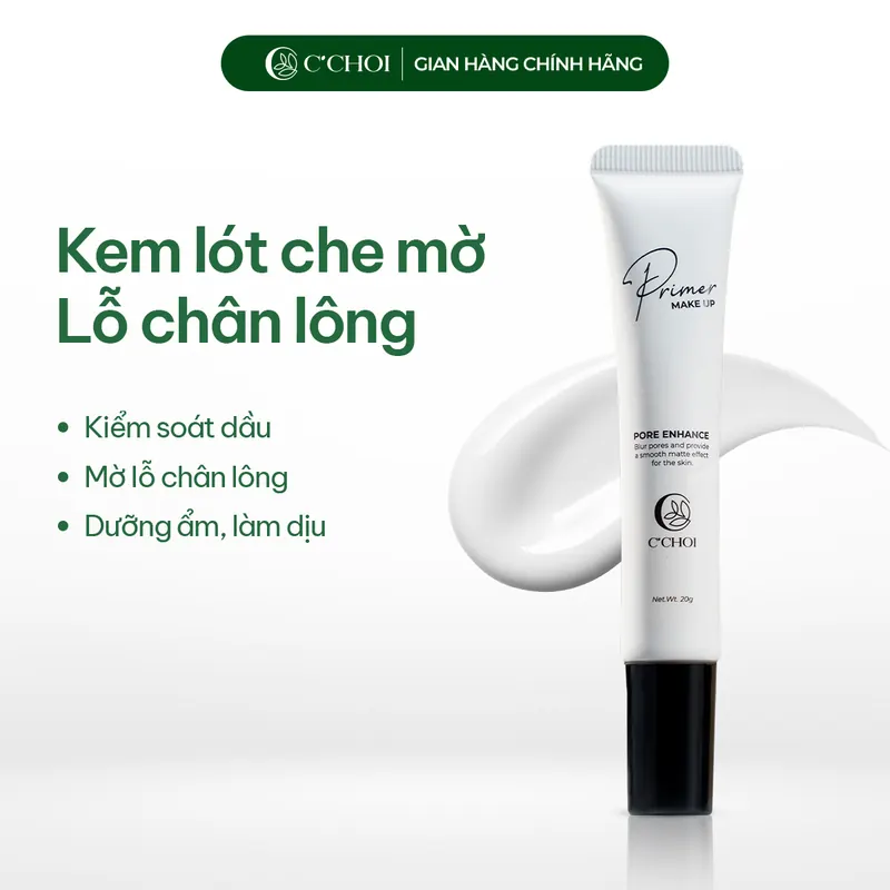 Kem Lót Che Mờ Lỗ Chân Lông C'Choi Pore Enhance Primer (Tuýp 20g) - ảnh 3