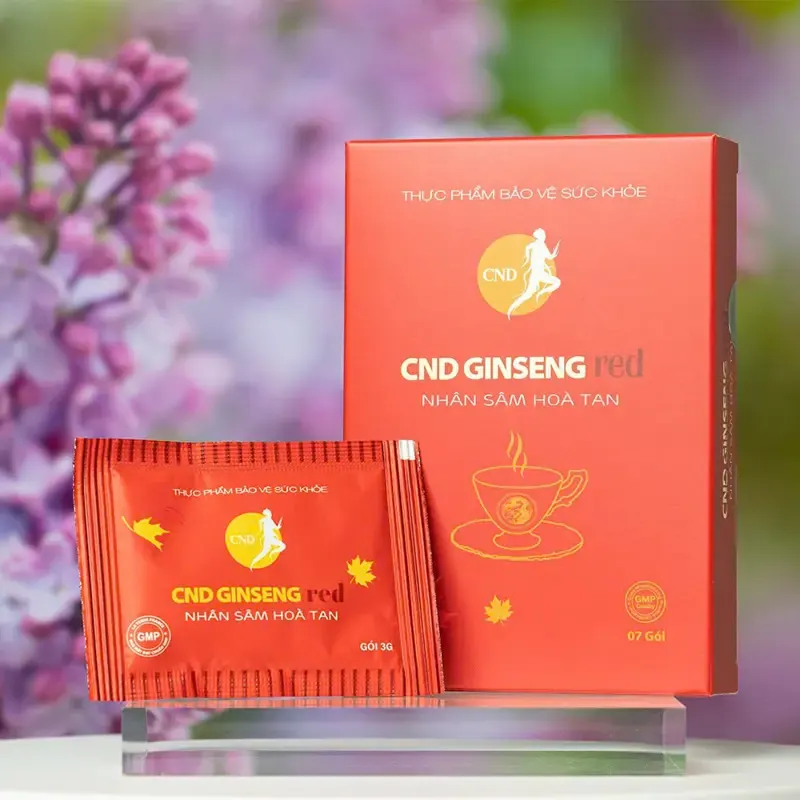 CND Ginseng Red – Nhân Sâm Hòa Tan Hỗ Trợ Bổ Thận, Giảm Mệt Mỏi (Hộp 7 Gói) - ảnh 2