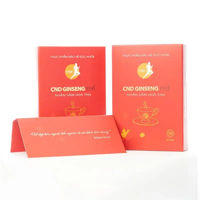 CND Ginseng Red – Nhân Sâm Hòa Tan Hỗ Trợ Bổ Thận, Giảm Mệt Mỏi (Hộp 7 Gói) - ảnh 3