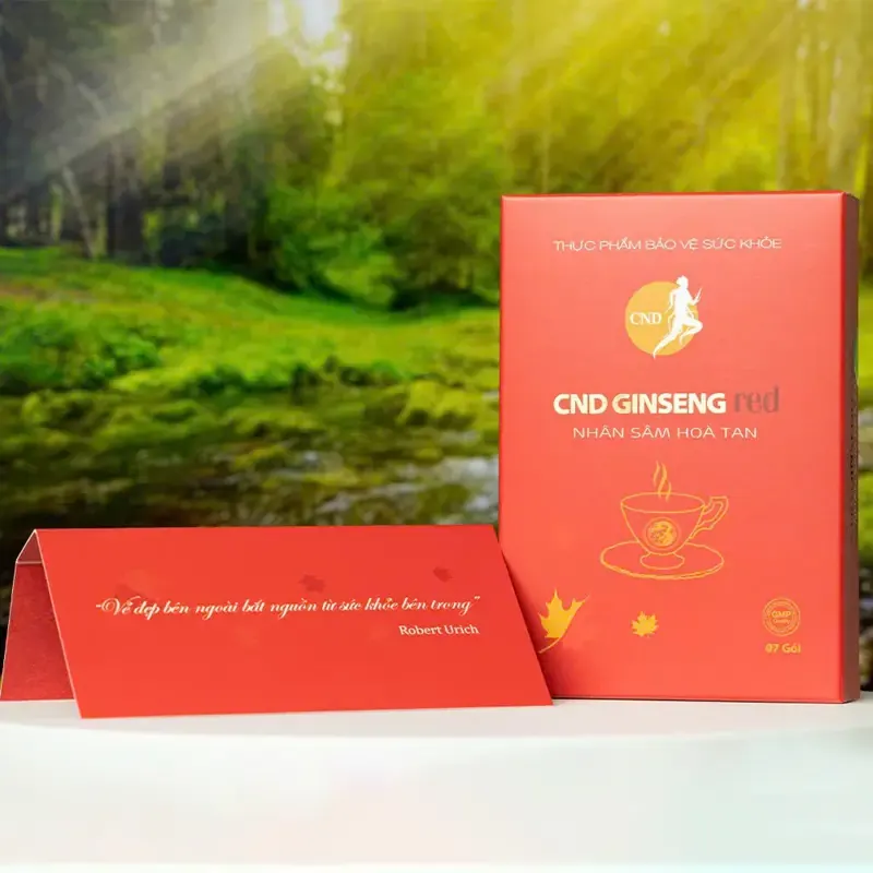 CND Ginseng Red – Nhân Sâm Hòa Tan Hỗ Trợ Bổ Thận, Giảm Mệt Mỏi (Hộp 7 Gói) - ảnh 4