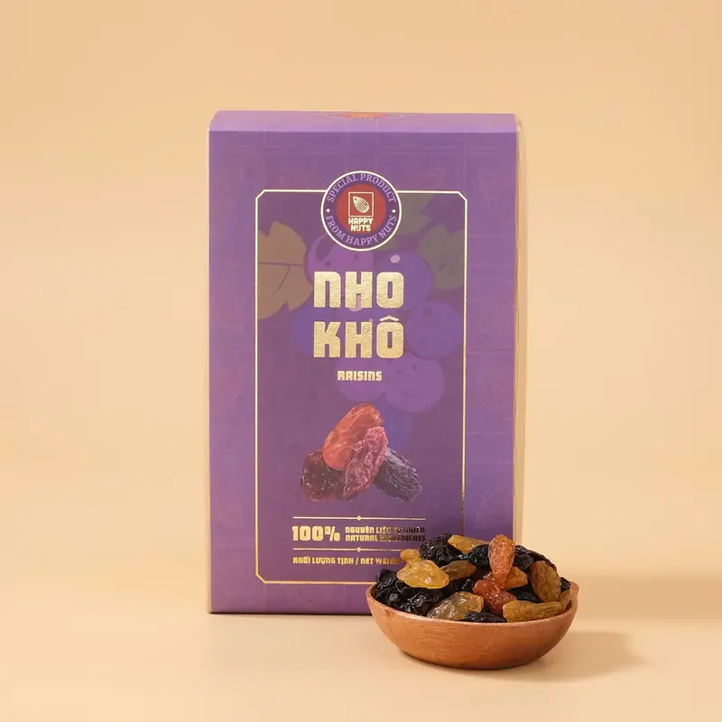 Nho Khô 3 Màu Happy Nuts 500gr