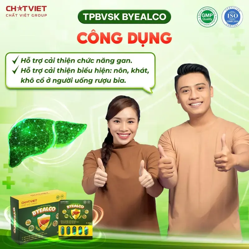 TPBVSK BYEALCO - Viên Uống Giải Rượu, Hỗ Trợ Cải Thiện Chức Năng Gan (Hộp 25 Viên) - ảnh 3