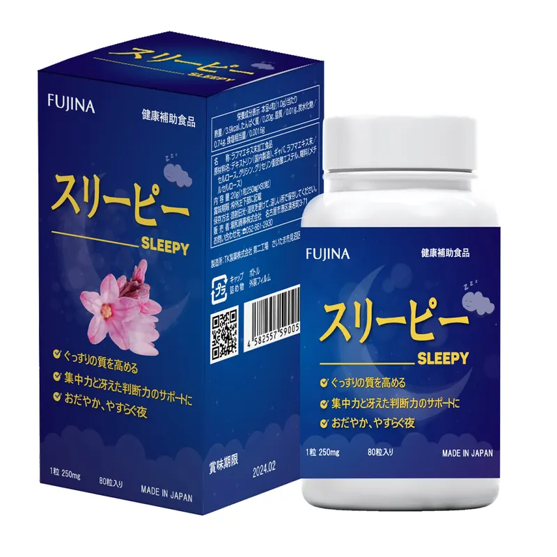 Viên Uống Hỗ Trợ Ngủ Ngon Sleepy Fujina - Hộp 80 Viên
