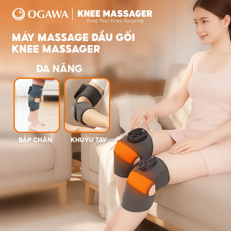 Máy Massage Đầu Gối Ogawa Knee Massager OF-1735 Màu Xám