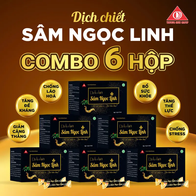 Combo 6 Dịch Chiết Sâm Ngọc Linh Trường Sinh Group