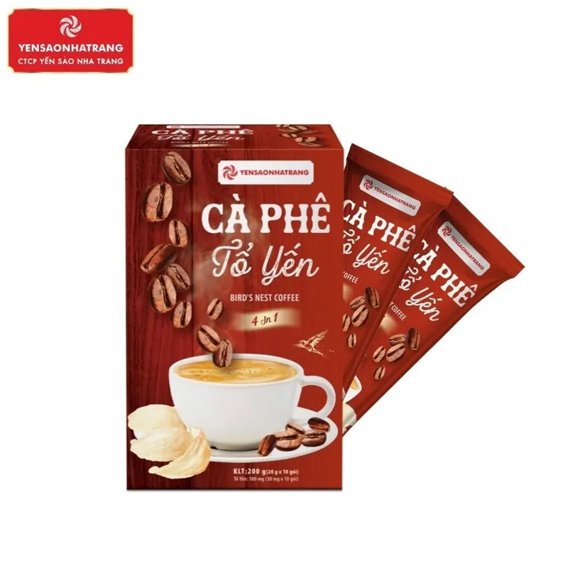 Cà Phê Tổ Yến Nest Art Yến Sào Nha Trang (Hộp 10 Gói x 20g)