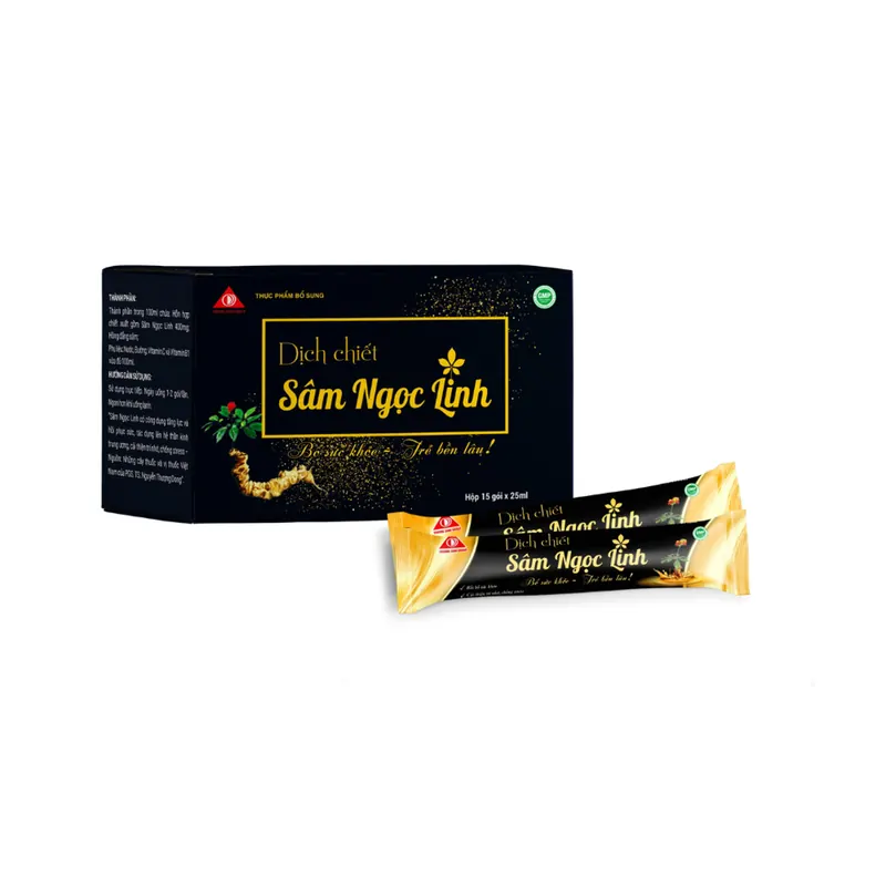Dịch Chiết Sâm Ngọc Linh Hỗ Trợ Bồi Bổ Sức Khỏe Trường Sinh Group (15 Gói/Hộp)