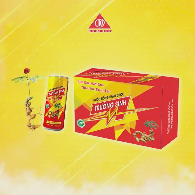 Nước Uống Thảo Dược Trường Sinh Thùng 24 Lon